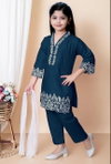 HK 224 Heavy Crep Kids Wear Top With Bottom Dupatta Wholesale Clothing Distributors In India
